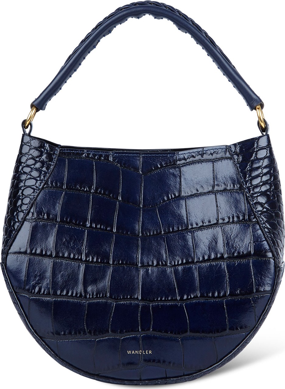 Wandler Corsa Crocodile-Embossed Mini Top Handle Bag