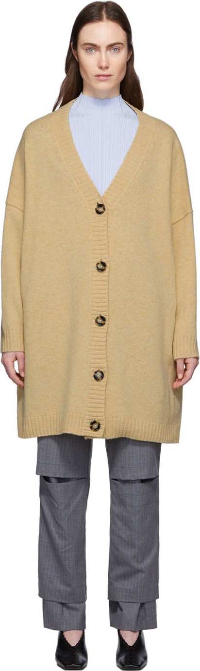 Acne Studios Beige Wool Kirstie Cardigan