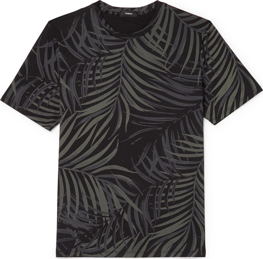 Theory Saygo Slim-Fit Printed Pima Cotton-Jersey T-Shirt