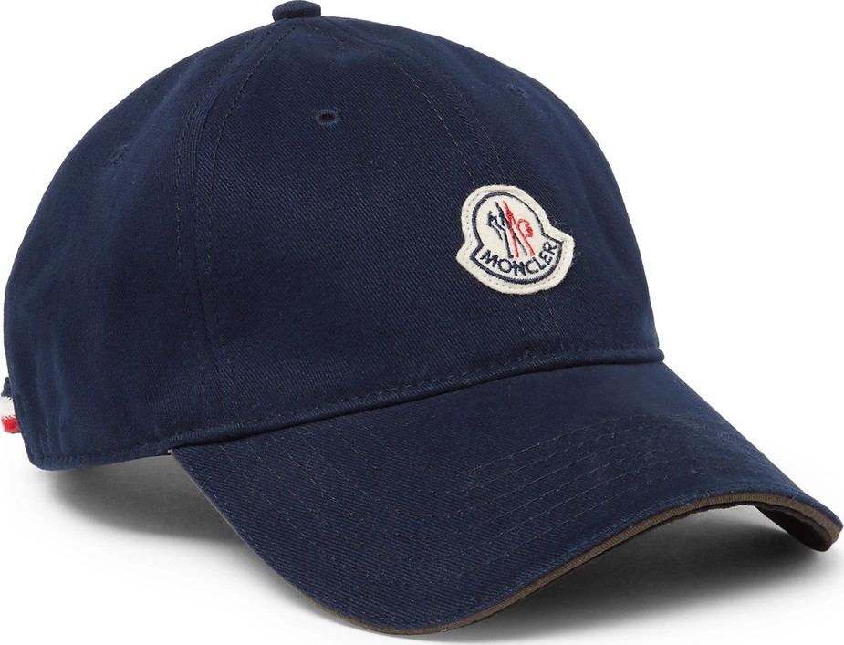 Moncler Logo-Appliquéd Cotton-Twill Baseball Cap