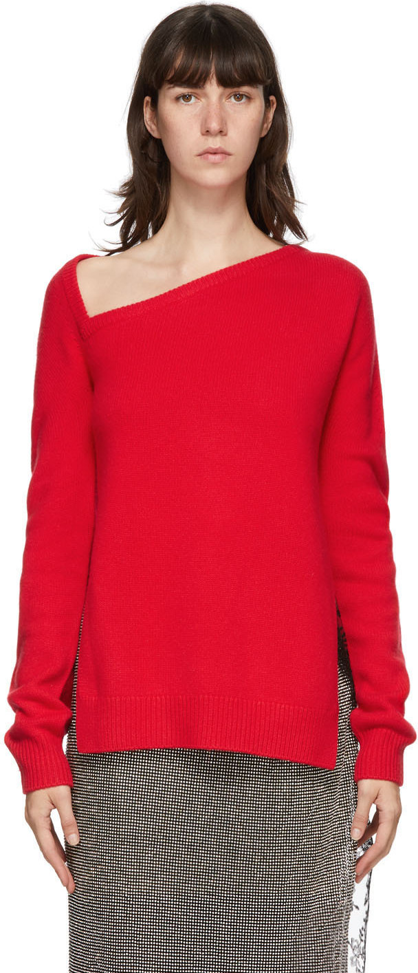 Christopher Kane - Red Wool & Cashmere Sweater