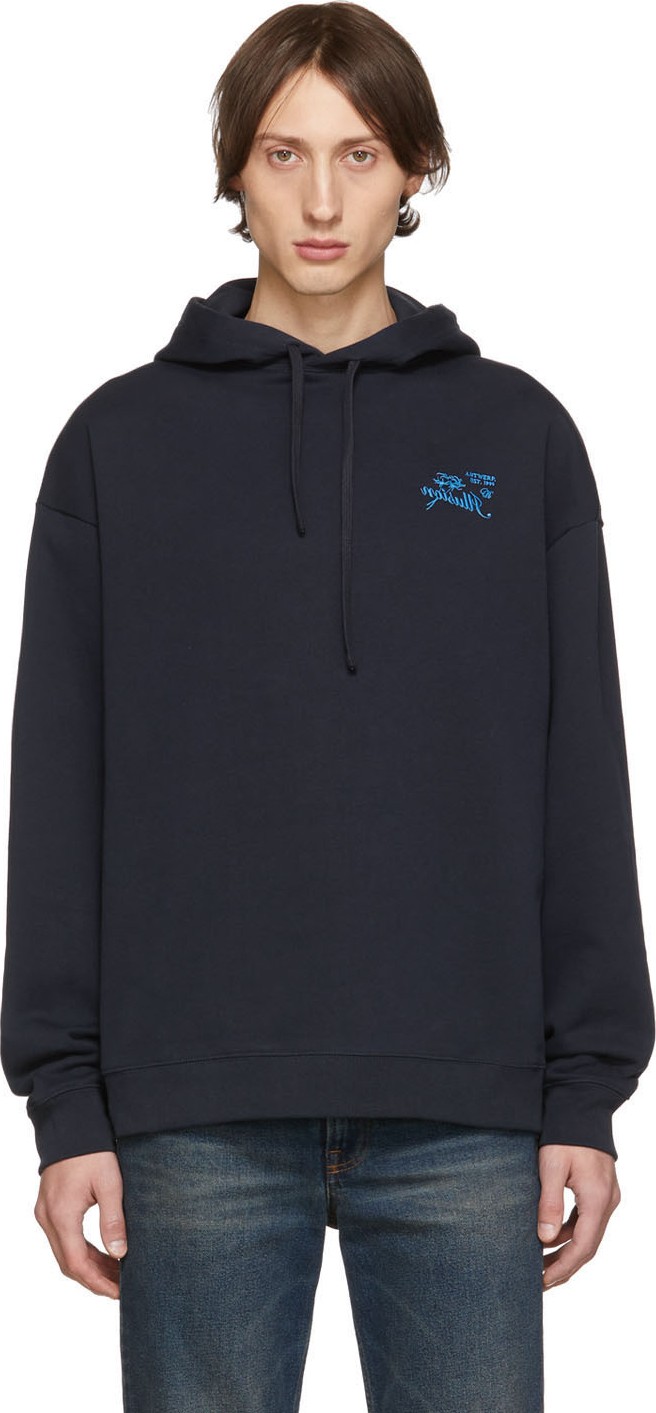 Raf Simons Navy 'Illusions' Hoodie