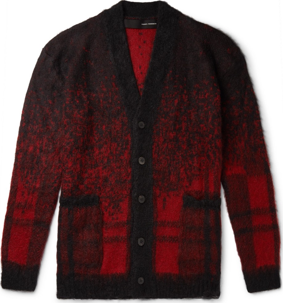 Isabel Benenato Mohair-Blend Cardigan