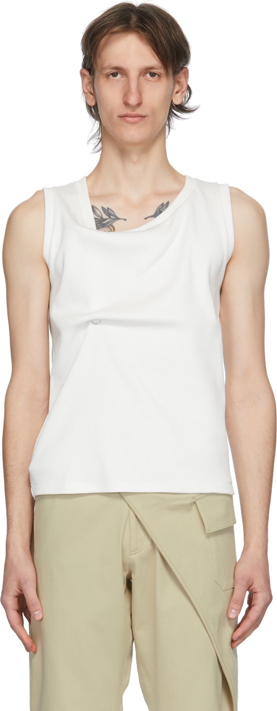Bianca Saunders White Out Tank Top
