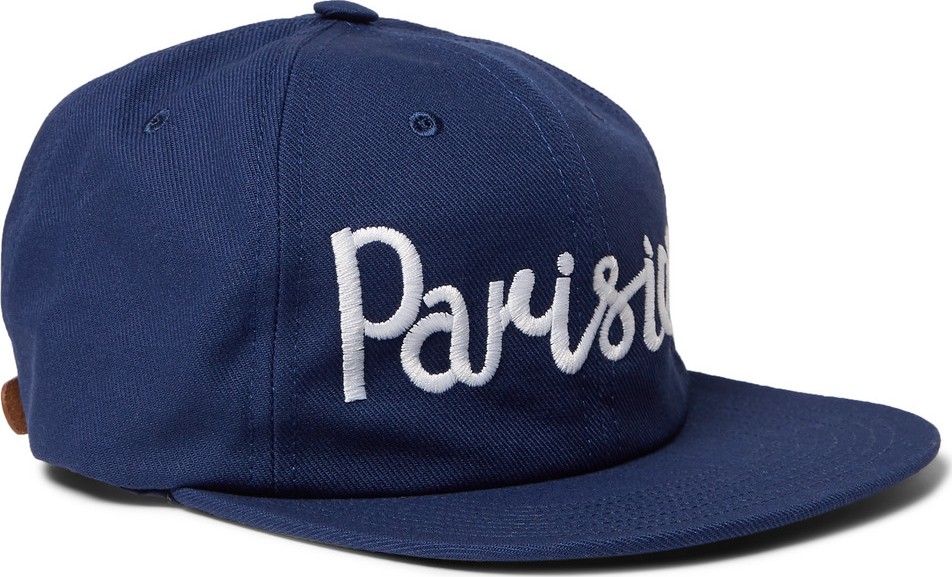 Maison Kitsune Logo-Embroidered Cotton-Blend Twill Baseball Cap