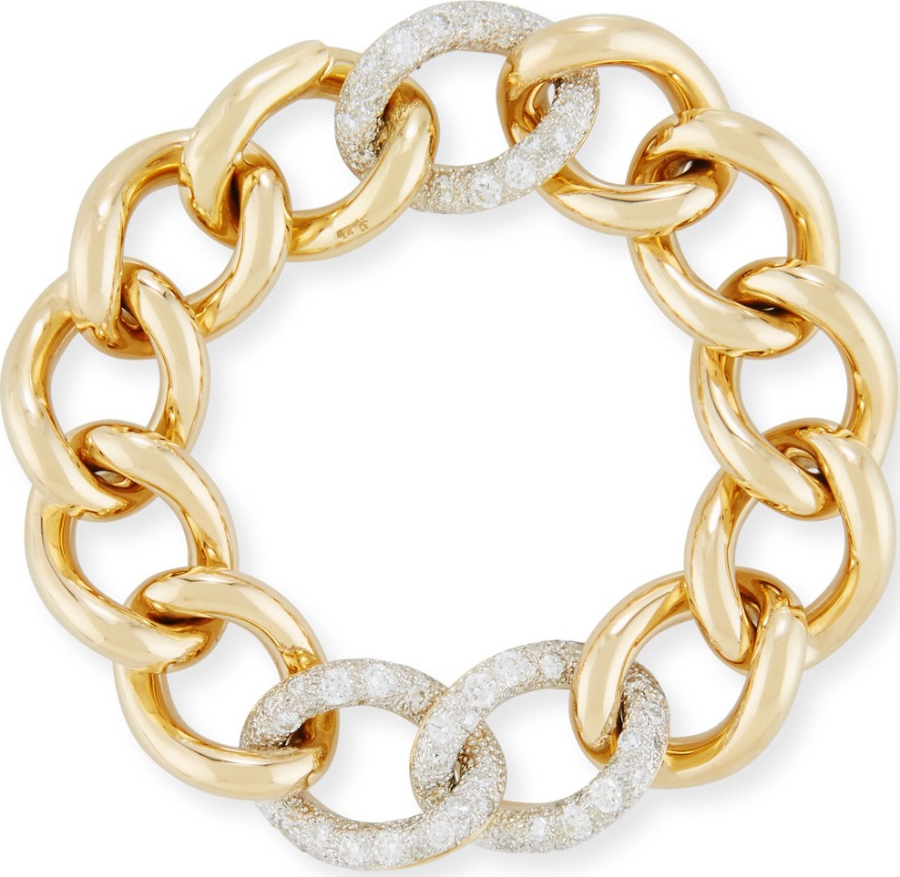 Pomellato Tango Curb Link Bracelet with Diamonds
