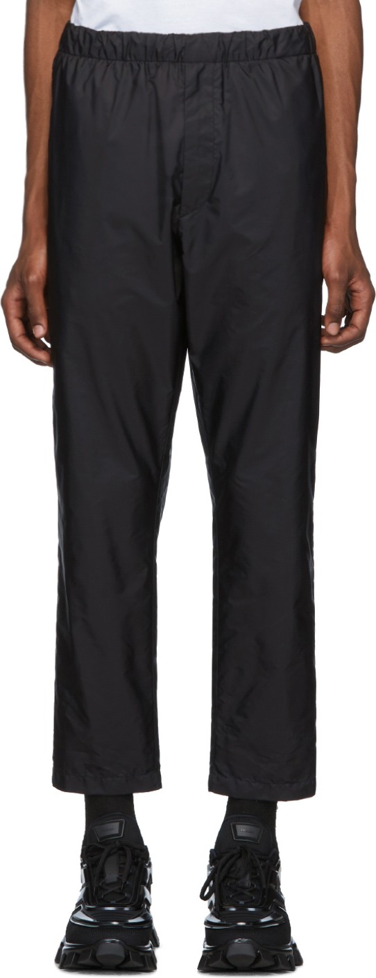 Prada Black Nylon Trousers