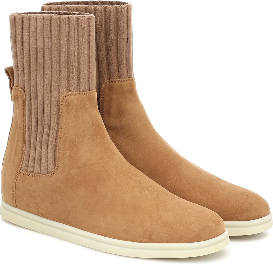 Loro Piana Suede ankle boots