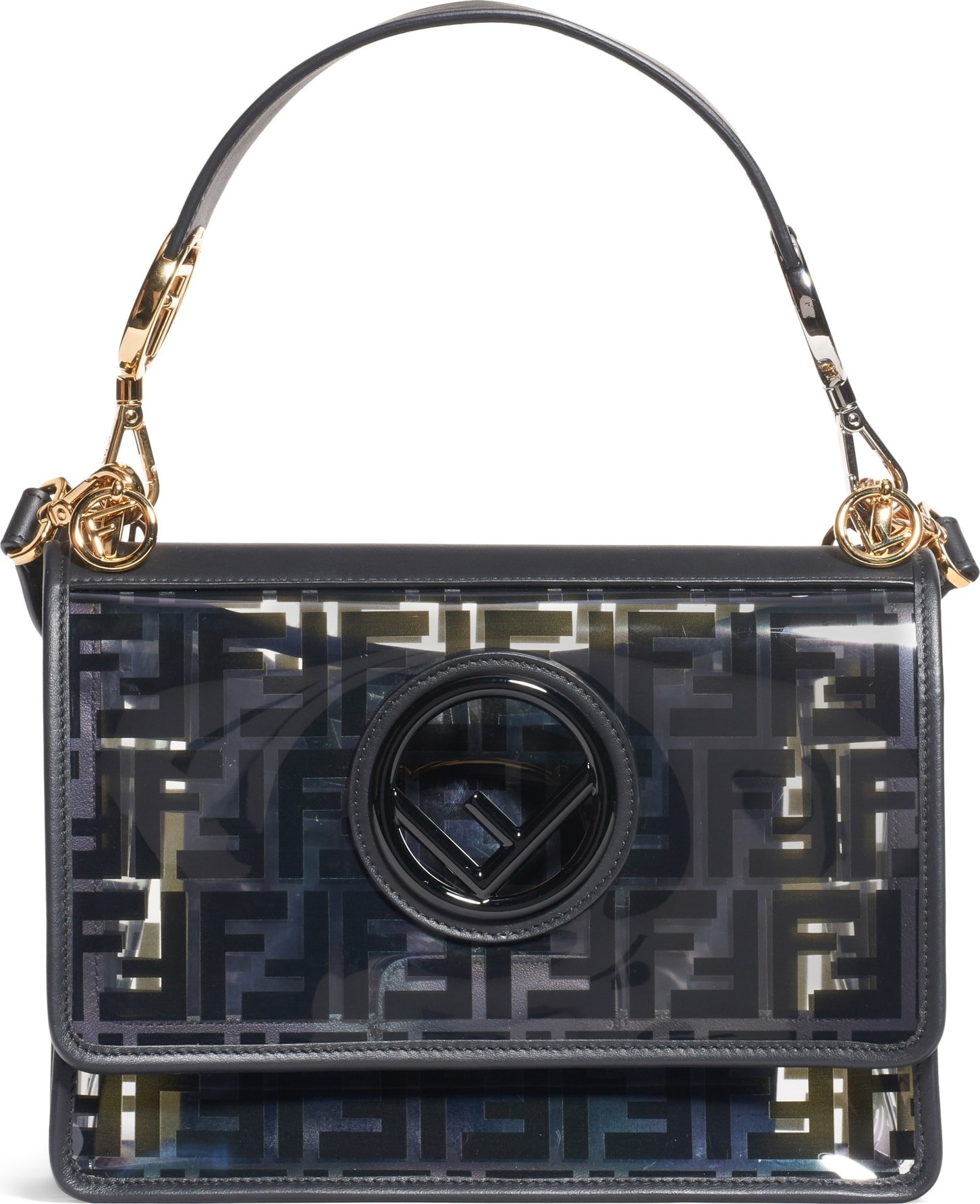 Fendi Kan I Logo Transparent Shoulder Bag