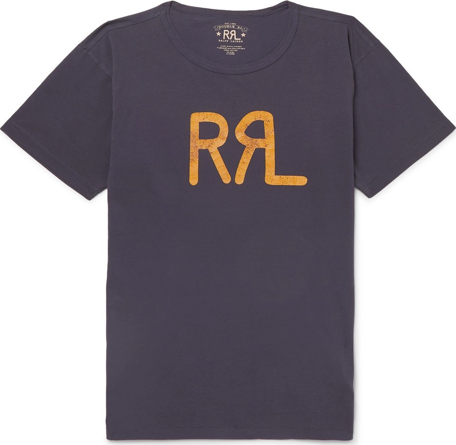 Rrl Slim-Fit Logo-Print Cotton-Jersey T-Shirt
