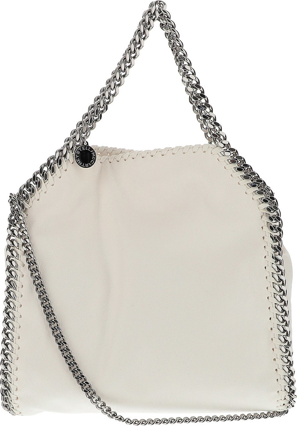 Stella McCartney Falabella White Eco-Shaggy Deer Shoulder Bag