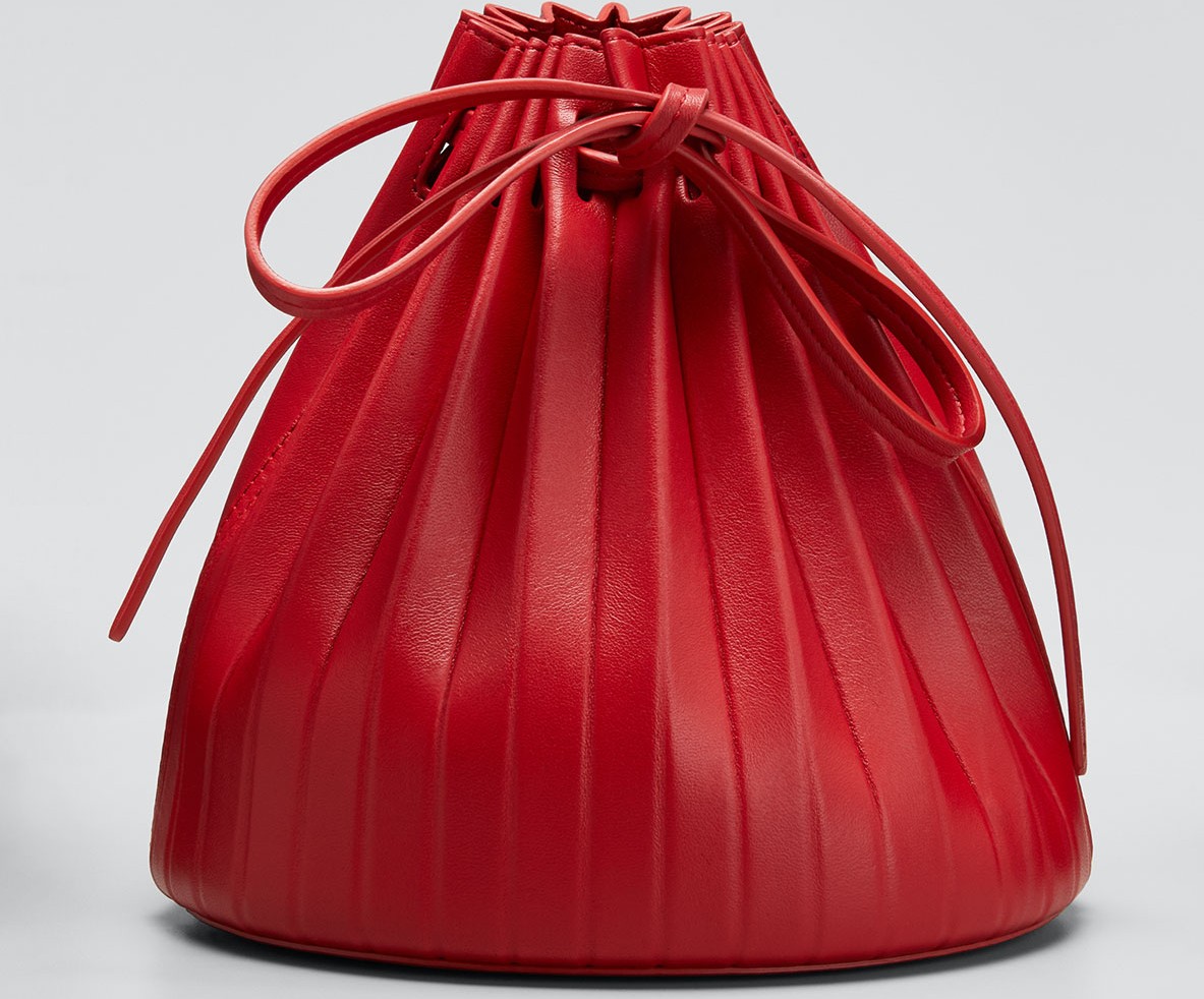 Mansur Gavriel Mini Pleated Bucket Bag