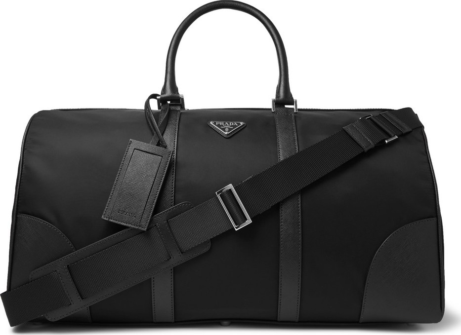 Prada Saffiano Leather-Trimmed Nylon Holdall