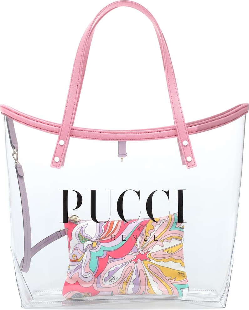 Emilio Pucci Transparent logo tote