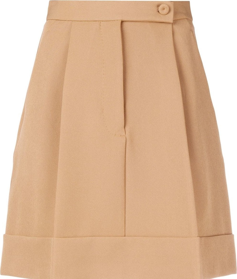 Sara Battaglia Pleated Mini Skirt