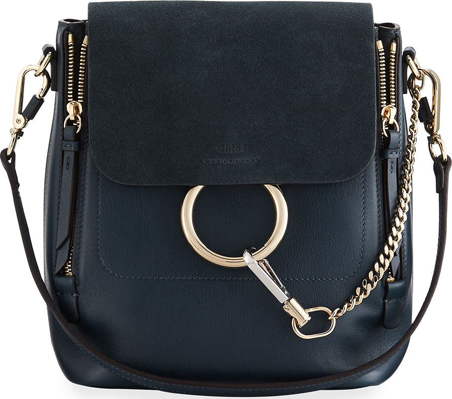 Chloe Faye Small Leather/Suede Backpack