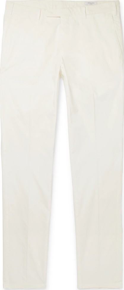 Boglioli Slim-Fit Cotton-Blend Poplin Trousers