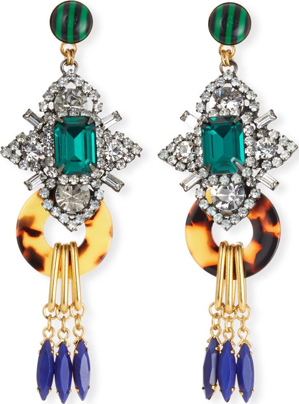 Elizabeth Cole Edwina Geometric Drop Earrings