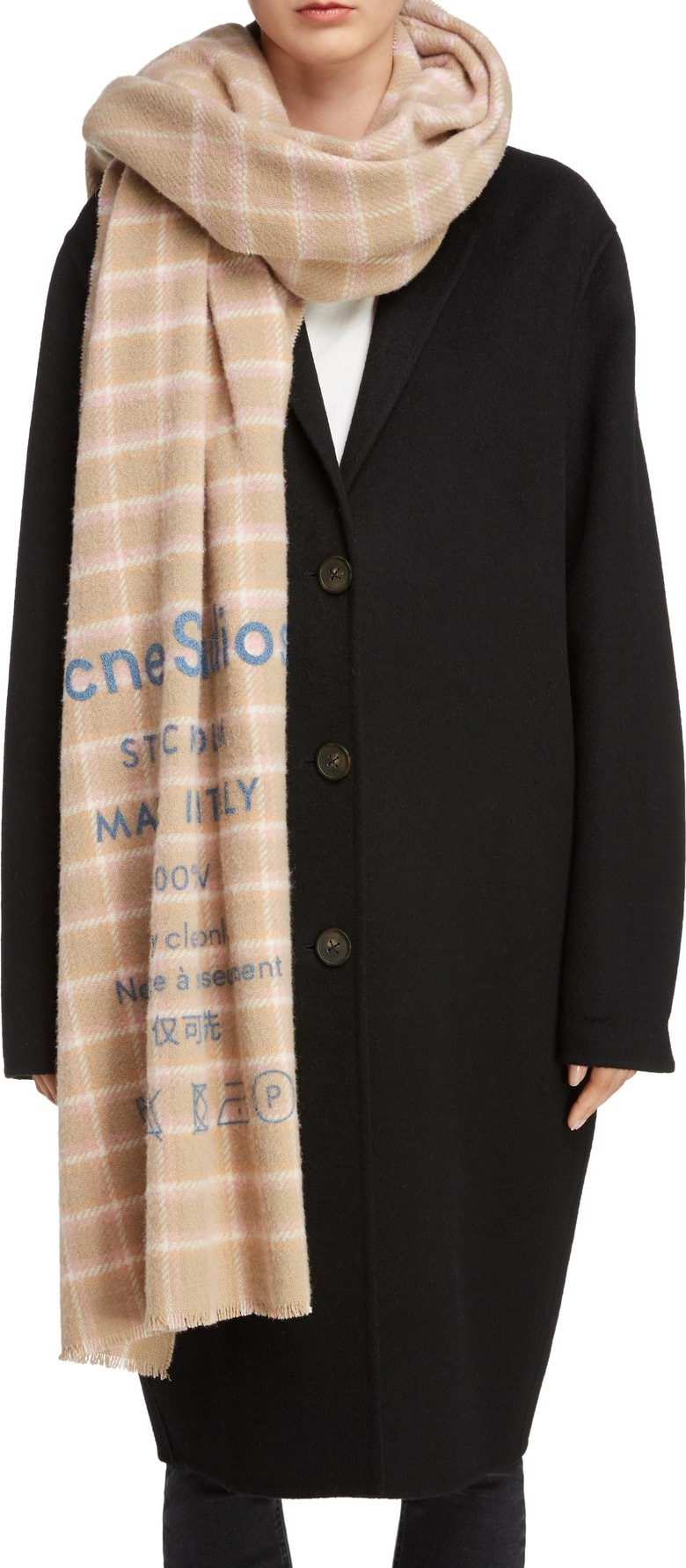 Acne Studios Cassiar Check Scarf
