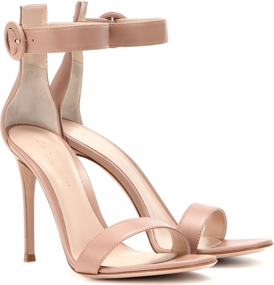 Gianvito Rossi Portofino 105 leather sandals