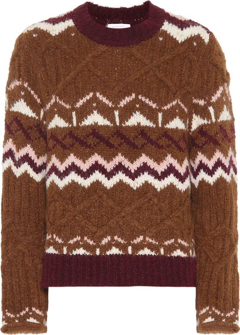 See By Chloé Fair Isle alpaca-blend sweater