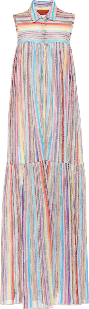 Missoni Striped knit maxi dress