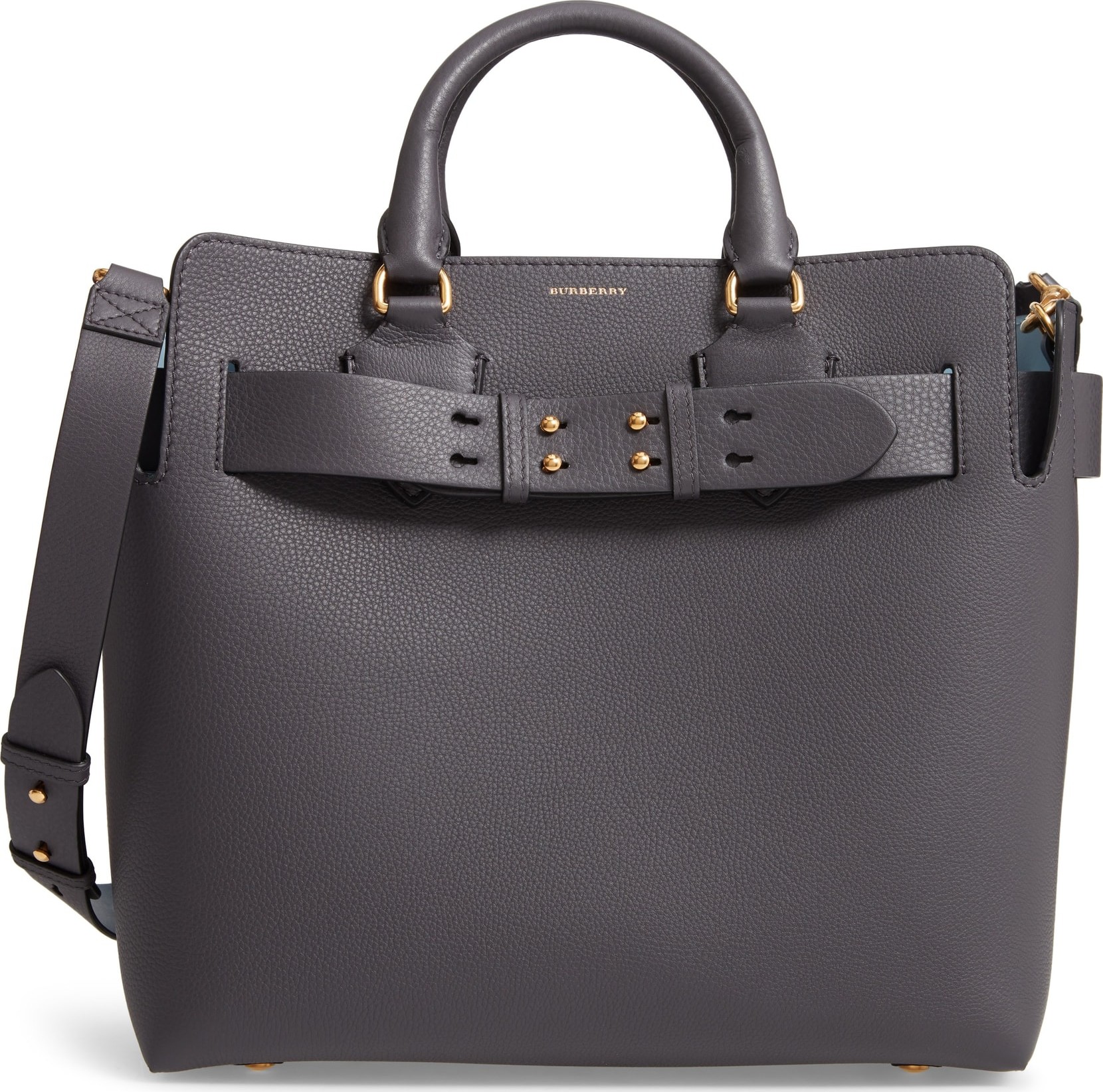 Burberry London England Medium Leather Belted Bag