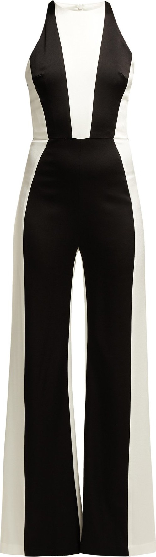 Galvan Marlene panelled crepe jumpsuit