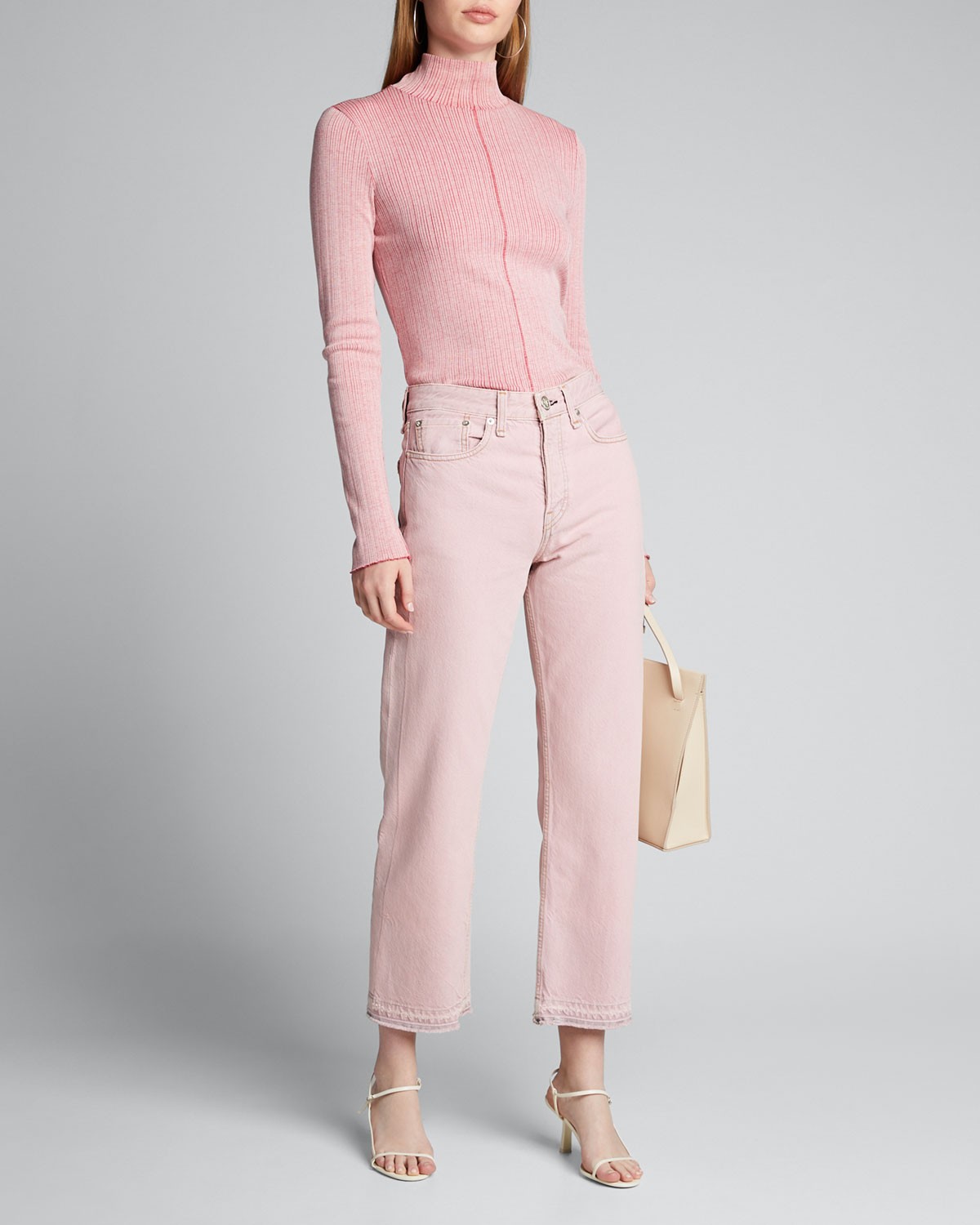 Rag & Bone Maya High-Rise Ankle Straight Denim Jeans