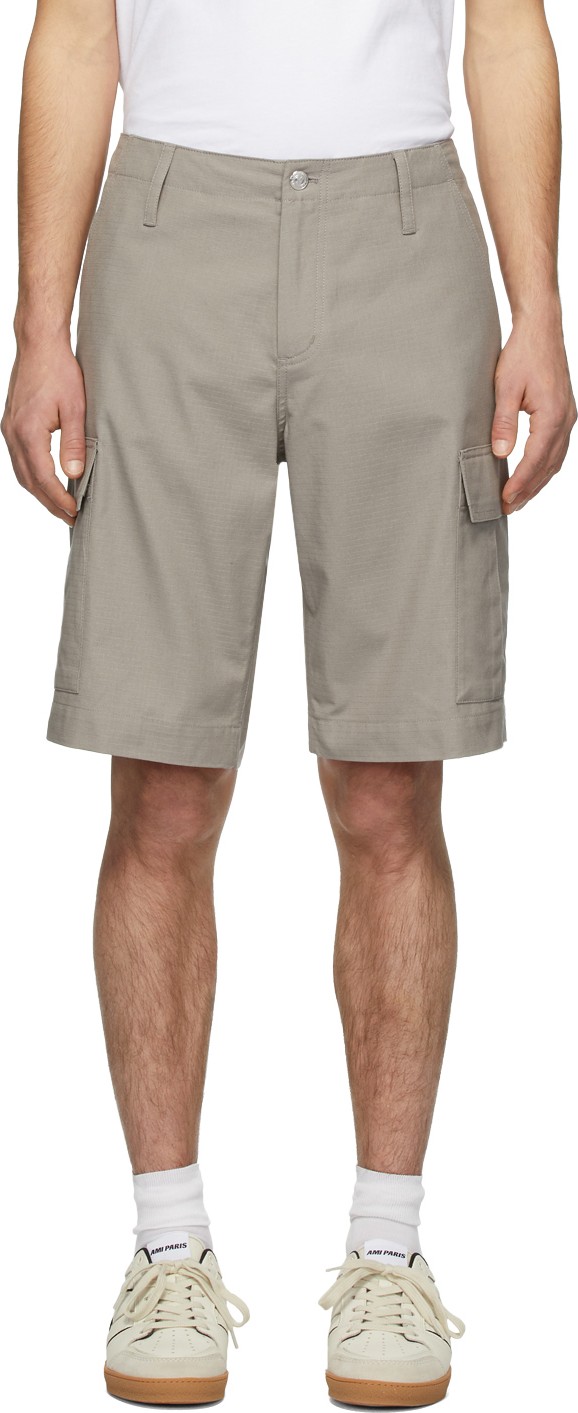 A.P.C. Grey Carhartt WIP Edition Cargo Shorts
