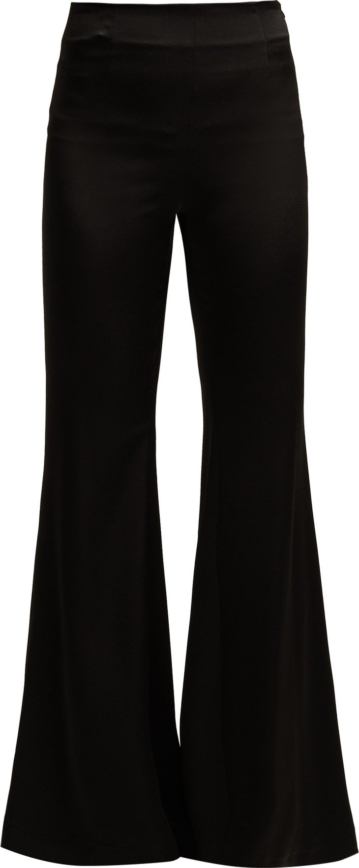 Galvan High-rise wide-leg satin trousers