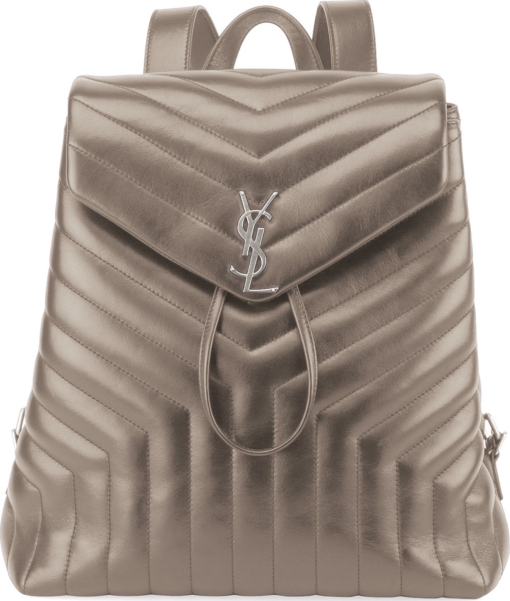 Saint Laurent Loulou Monogram YSL Medium Quilted Leather Backpack