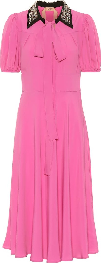 N°21 Donna silk-blend midi dress