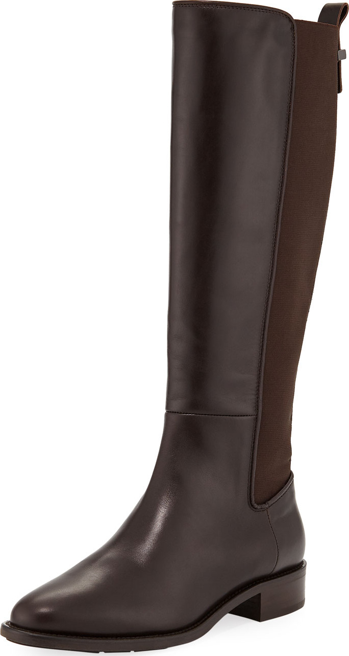 Aquatalia Finola Flat Leather Knee Boots
