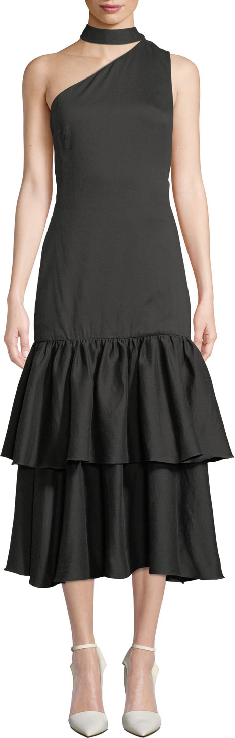 Rejina Pyo Lizzie One-Shoulder Tiered Flounce Dress