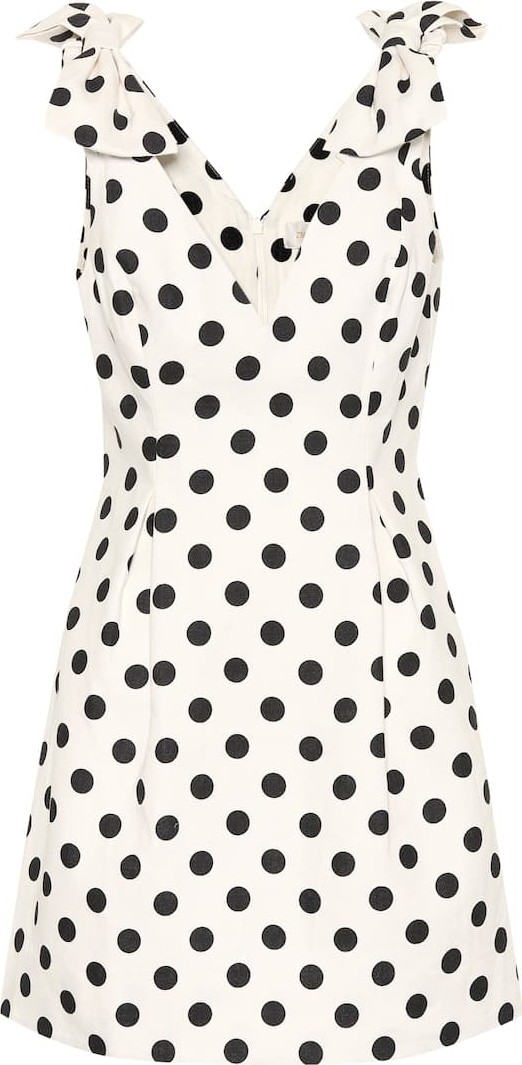 Zimmermann Corsage dotted linen dress