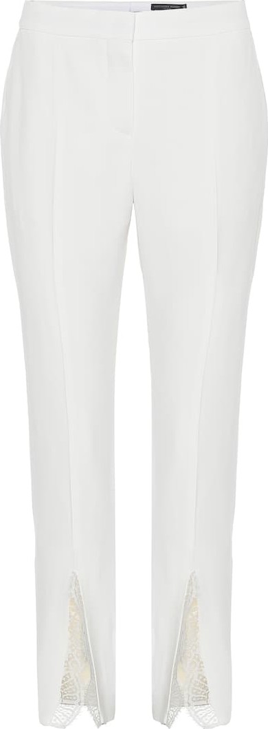 Alexander McQueen Mid-rise straight crêpe pants