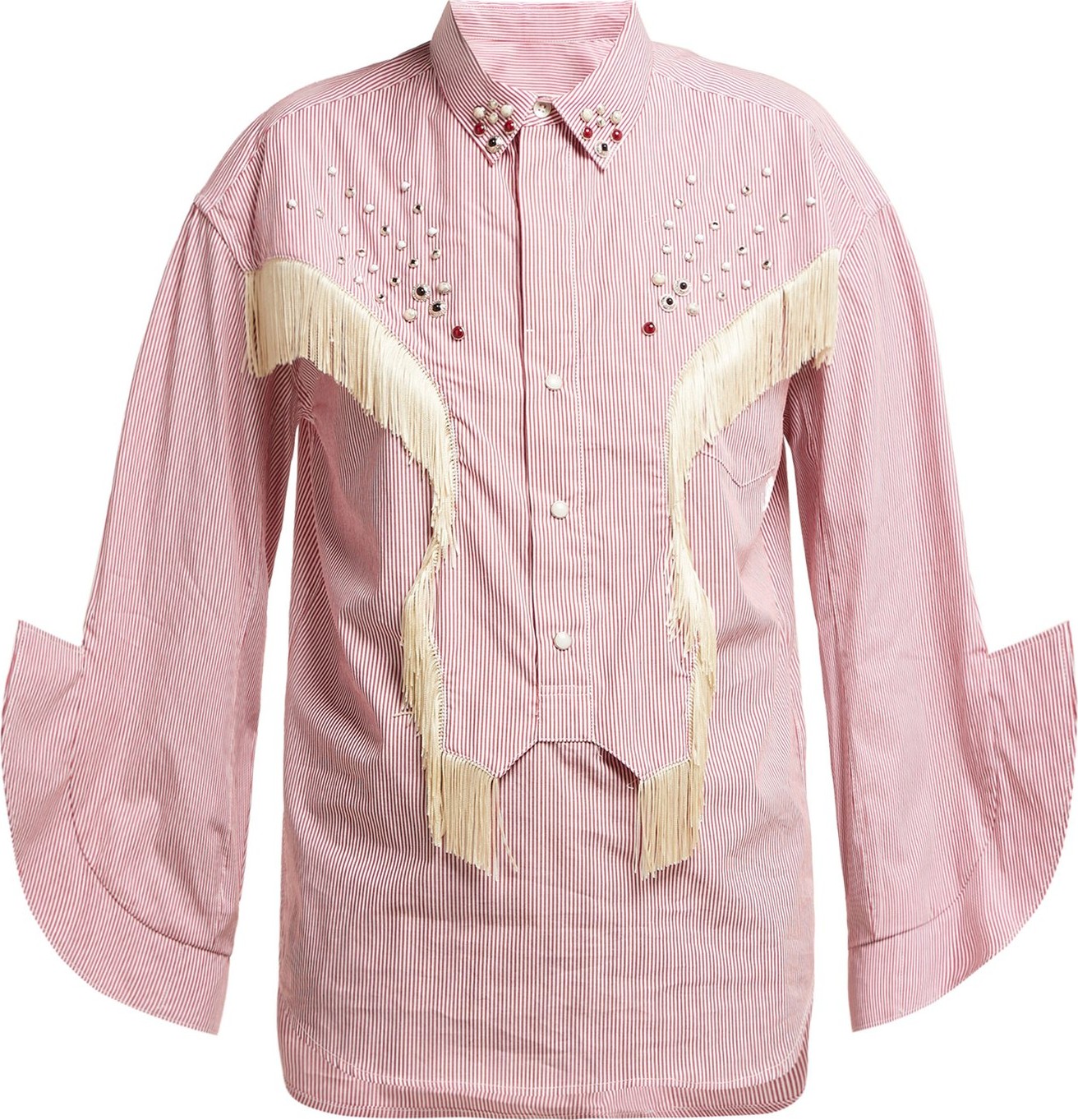 Toga Tasseled cotton shirt