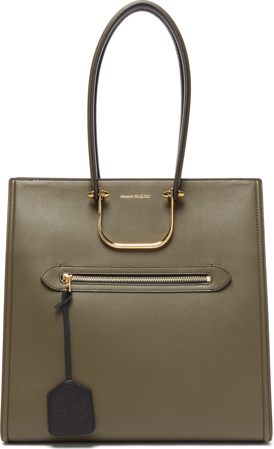 Alexander McQueen The Tall Story leather tote bag