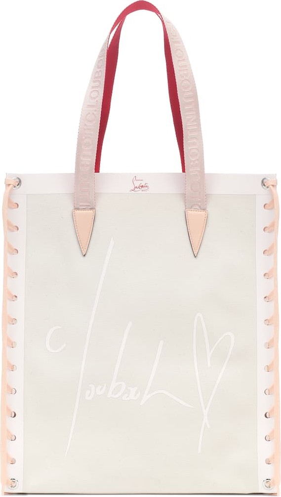 Christian Louboutin Cabalace Small leather-trimmed tote