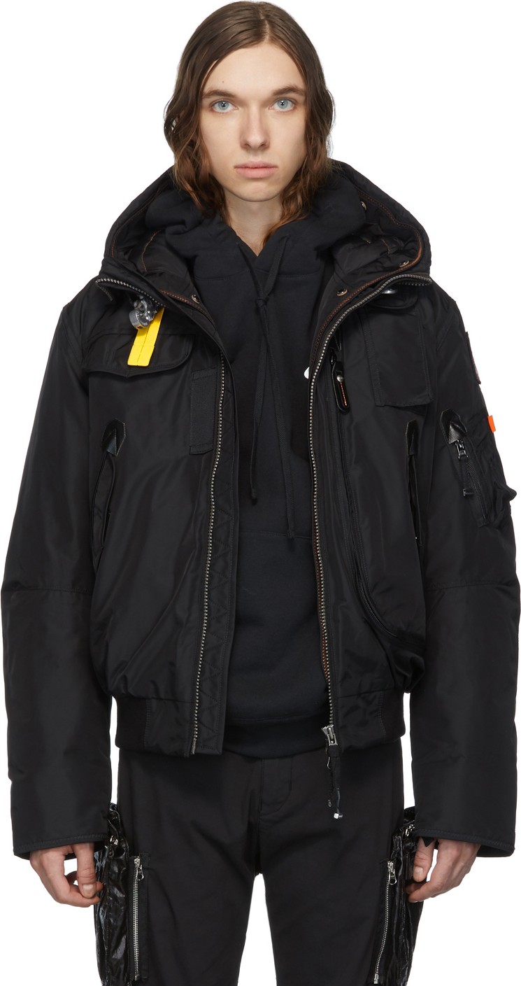 Parajumpers Black Down Masterpiece Gobi Base Jacket