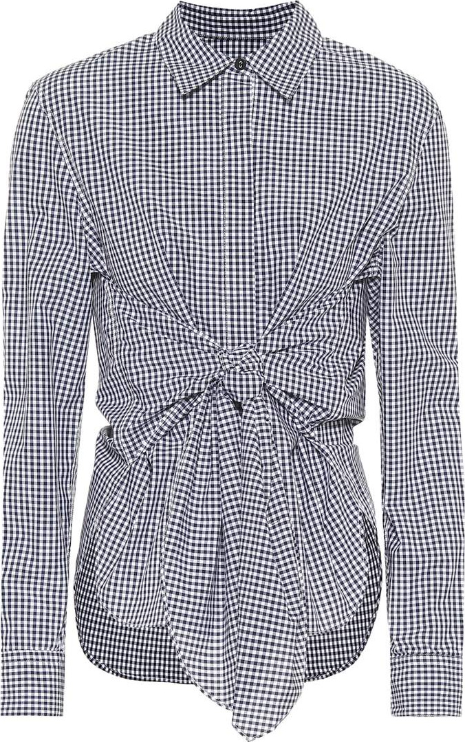 Rag & Bone Wendy gingham cotton blouse
