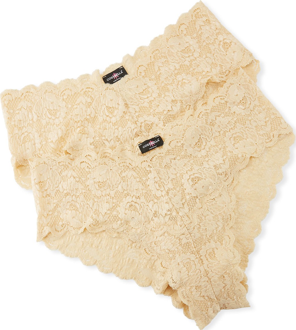 Cosabella 2-Pack Never Say Never Hottie Lace Hotpants, Plus Size