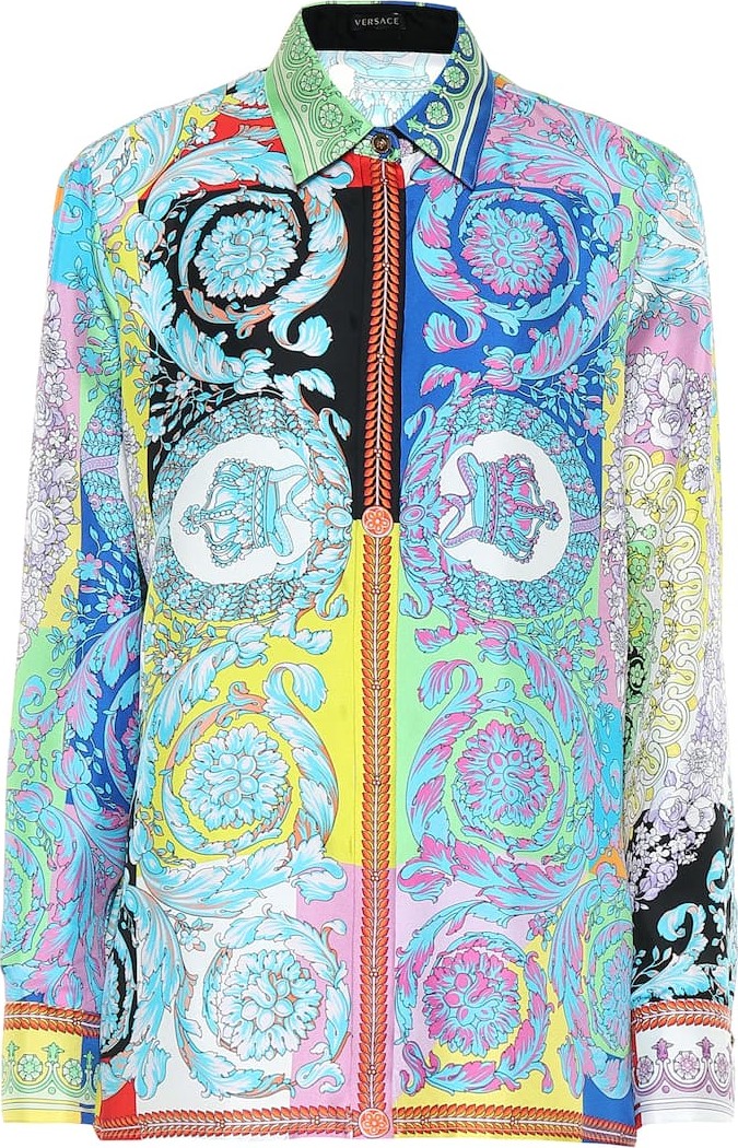 Versace Printed silk shirt