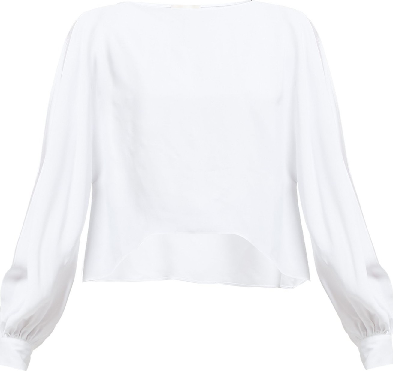 Alexandre Vauthier Slit batwing-sleeve crepe blouse