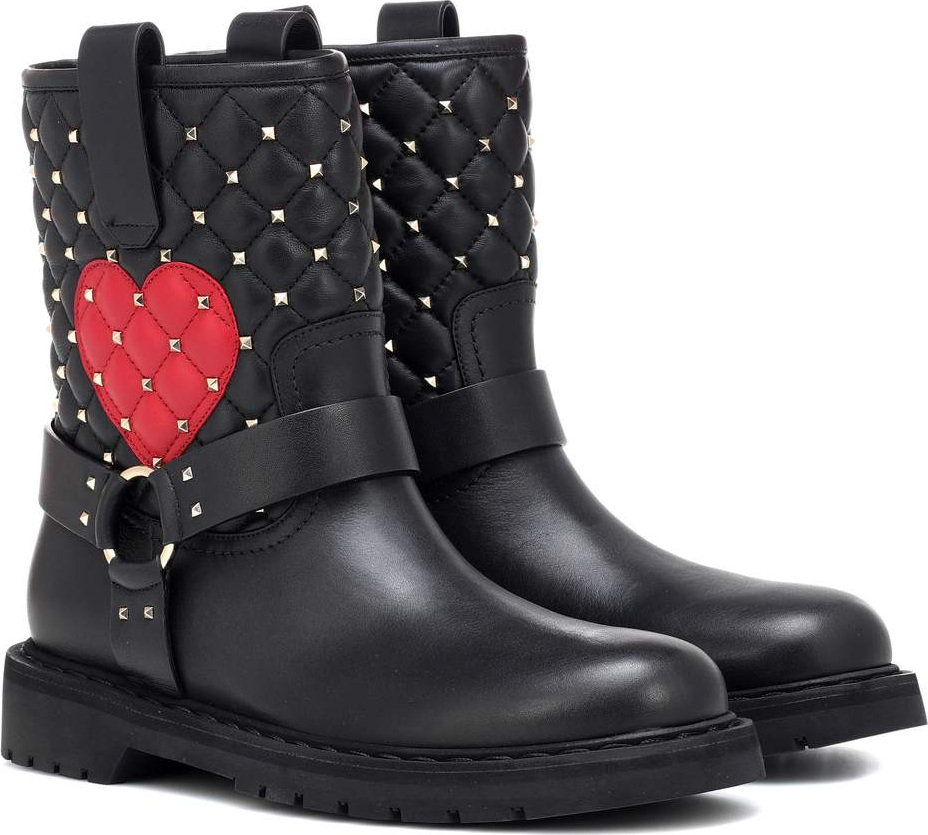 Valentino Valentino Garavani leather ankle boots