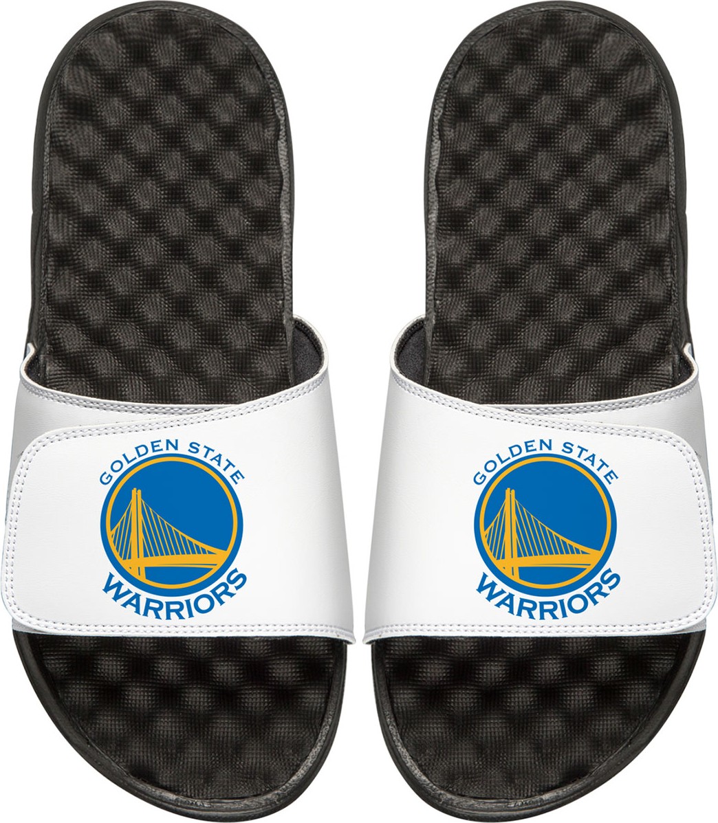 ISlide Men's NBA Golden State Warriors Primary Slide Sandals, White
