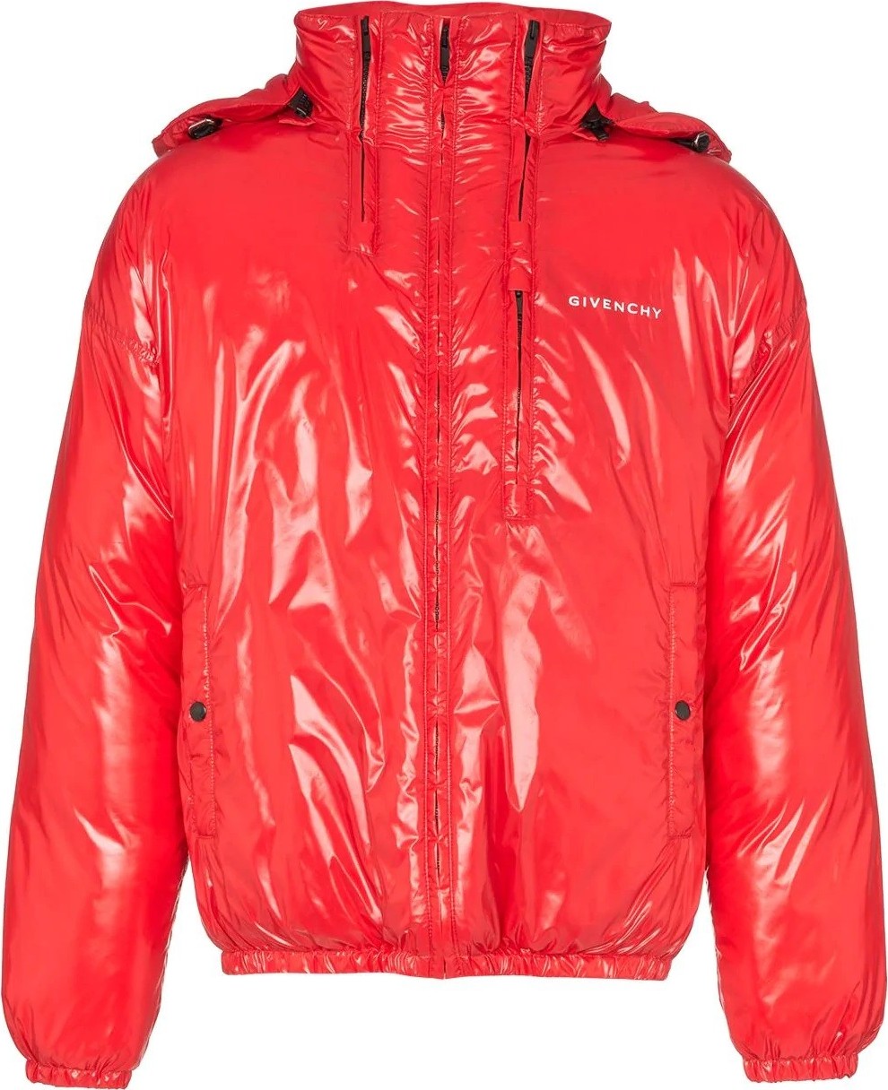 Givenchy front logo multi zip puffer jacket