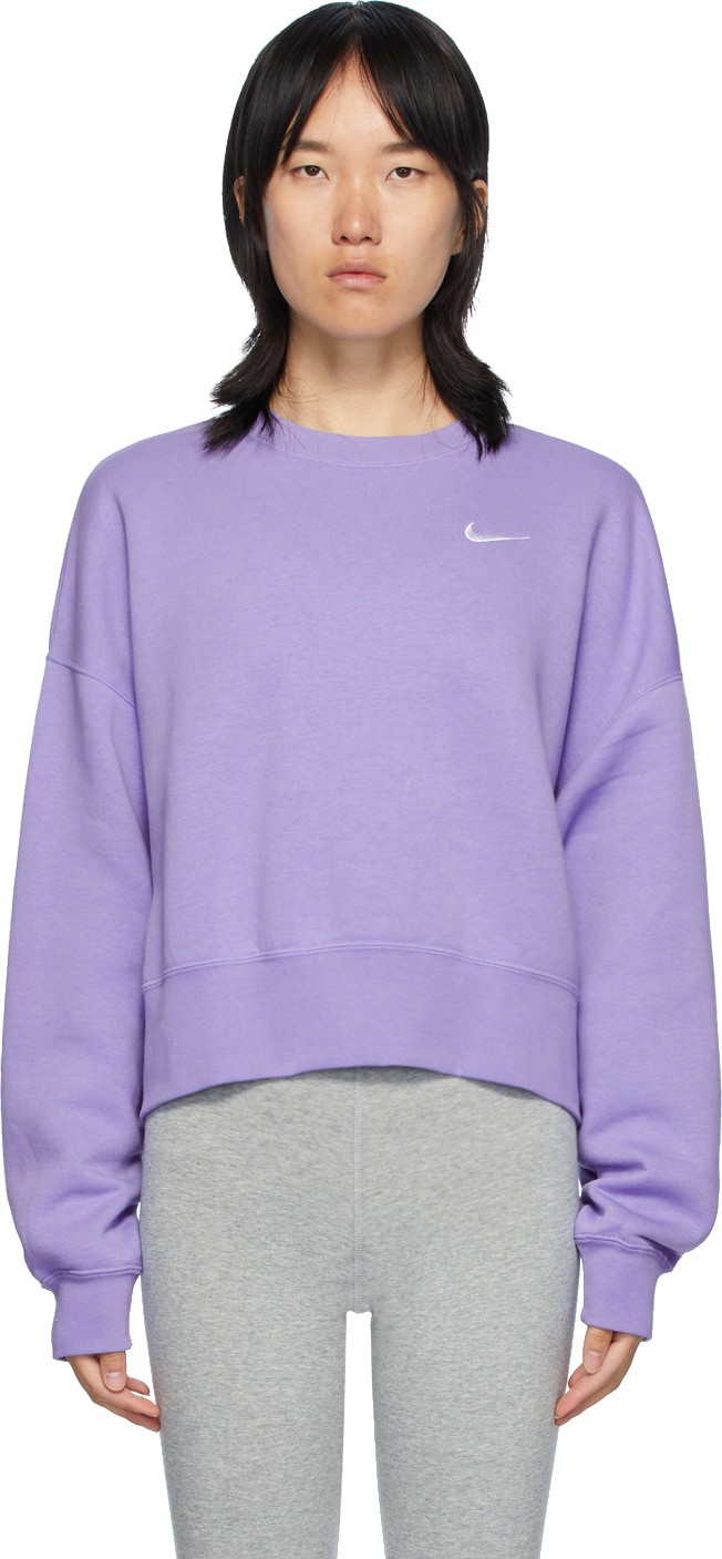 Nike Purple Sportswear Essentials Sweatshirt