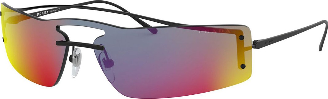 Prada Rainbow Wrap Rectangle Sunglasses